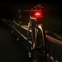XL007 Standard Mini LED Bike Rear Light, USB Rechargeable, 1200mAh - Frame Mount