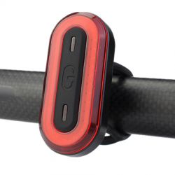Luci posteriori a LED per bici Mini Level3, ricaricabili tramite USB, impermeabili, 6 modalità - Montaggio su telaio + clip