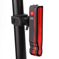 Fanali posteriori per bicicletta a LED con layout stradale TracerR6, ricaricabili tramite USB, impermeabili, 6 modalità