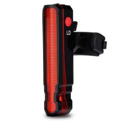 Fahrrad-LED-Rücklichter mit TracerR6-Straßenlayout, USB-aufladbar, wasserdicht, 6 Modi - Rahmenmontage