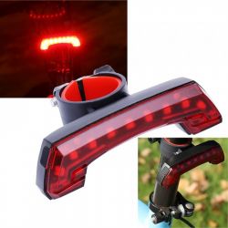 Luces traseras LED para bicicleta Boomerang8, recargables por USB, impermeables, 5 modos - Montaje en cuadro