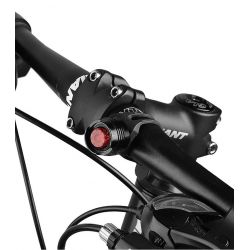 XenLed RB14 LED Luce posteriore per bici, 2 batterie, impermeabile, 3 modalità - Montaggio su telaio/striscia