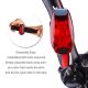 XenLed RB15 LED Bicycle Safety Light, 2 x batteries, waterproof, 3 modes - Clips + Strip fixing