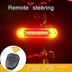 Luces traseras LED + control remoto con indicador de bicicleta W1, recargable por USB, resistente al agua - Montaje en cuadro