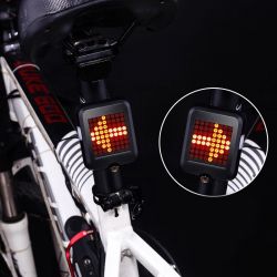 LED-Fahrradrücklicht, Intelligente, automatische Brems- und Lenkerkennung, wasserdicht, wiederaufladbar