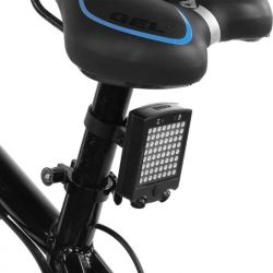 Luce Posteriore Bici LED W3, con telecomando da manubrio, impermeabile, Ricaricabile