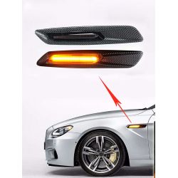 BMW 5 Series LCI F10 F11 Scrolling LED Mirror - Dynamic Flashing - 2011 a 2013