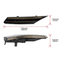Porsche Taycan Smoked LED Scrolling Side Blinkers - ab 2020
