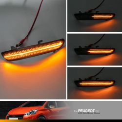 Reflektory LED PRZEWIJAJĄCE Peugeot 2008 - DYNAMICZNE lusterko wsteczne