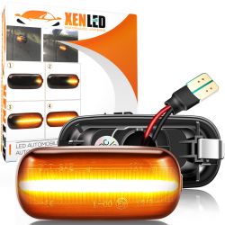 Geräucherte LED-Repeater-Blinker, dynamisches Scrollen, VW* Bora Golf 3/4, Lupo, Passat, Polo, Sharan