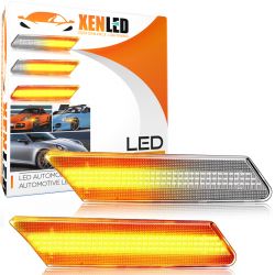 Klare, scrollende LED-Seitenblinker Porsche 911 997, Boxster 987, Cayman 987
