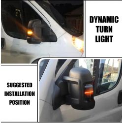 Repeaters dynamic backlighting LED scrolling Fiat DUCATO