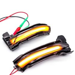 Smoked Dynamic Scrolling Retro LED Repeaters FORD Focus Mk4 from 2018