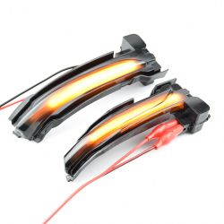 Smoked Dynamic Scrolling Retro LED Repeaters FORD Focus Mk4 from 2018