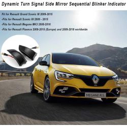 Repeaters dynamic LED scrolling retro Megane III - Renault