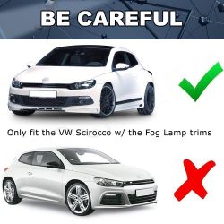 Dynamic LED turning lights + LED daytime running lights  Volkswagen Scirocco - Smoked version