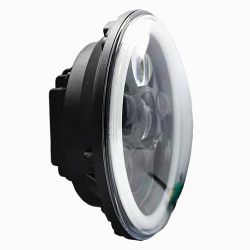 Óptica Full LED Moto 1681S - Redonda 7" 40W 4300Lms 5500K - Cromada