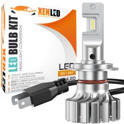 Ampoule H7 LED XL7 PRO 30W - 6000Lms Anti-erreur CANBUS - Moto - L'unité
