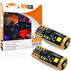 2x LEDs éclairage des pédaliers et pieds pour MERCEDES SLK (R172)