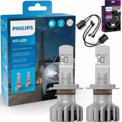 LED Aprobado H7 Pro6001 - FORD c-max II - Philips Ultinon 11972U6001X2 5800K +230%