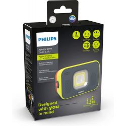 Philips Xperion 6000 Flood Audio LED Work Light, Rechargeable + Bluetooth Speakers, 1000lm
