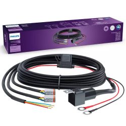 Kit de faisceau de câbles pour 2 lampes LED Philips série UD500XL Ultinon Drive UD1004W - DRL