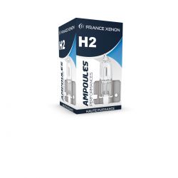 2 x Ampoules H2 55W 12V Halogène ORIGINE - FRANCE-XENON