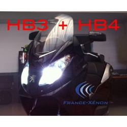 Pack xénon HB3 + HB4 8000K - moto