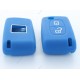 Protective cover key blue Peugeot