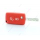 Protective cover key red Peugeot