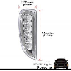 Pack Daytime running lights + LED indicators Cayenne 957 - 2006 to 2010 - bumpers - Right and Left