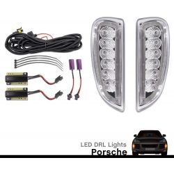 Pack Daytime running lights + LED indicators Cayenne 957 - 2006 to 2010 - bumpers - Right and Left