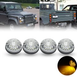 Land Rover Serie 1 Serie 2 Serie 2A Serie 3 Defender 90/110 LED Indicatori di direzione laterali 4 pezzi - TRASPARENTE