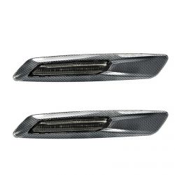 BMW Series E81 E82 E87 E88 E90 E91 E92 E93 E60 E61 Scrolling LED Side Repeaters - Carbon Finish