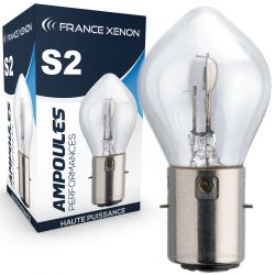Ampoule S2 35/35W 12V Halogène ORIGINE BA20D - FRANCE-XENON
