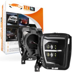 Fendinebbia LED Dodge RAM + luci diurne - 2013 - 2018 - omologato - XenLed - 48W - fumè - la coppia - 2000Lms