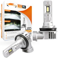 2x ampoules H11 LED Tiny1 Ultima 2800Lms réels 50W CANBUS - XENLED - voiture moto - ratio 1:1 - plug&play