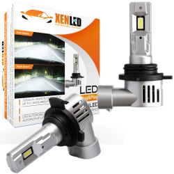 2x ampoules HIR2 9012 LED Tiny1 Ultima 2800Lms réels 50W CANBUS - XENLED - voiture moto - ratio 1:1 - plug&play