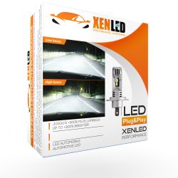 1x H4 LED Birne Tiny1 Ultima 1880/1300Lms real 50W CANBUS - XENLED - Motorrad - Verhältnis 1:1 - Plug&Play