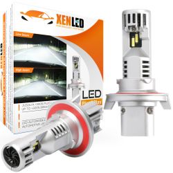 2x ampoules H13 9008 LED Tiny1 Ultima 1880/1300Lms réels 50W CANBUS - XENLED - voiture moto - ratio 1:1 - plug&play