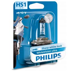 1x HS1 35/35W WhiteVision ultra moto lampadina Luci anteriori moto 12636WVUBW - Philips