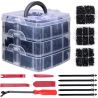Lot 635 clips, bodywork fasteners with disassembly tools, Bumper Fixing