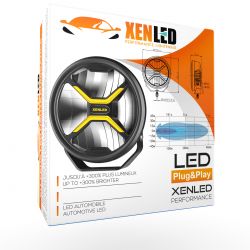 Faretto LED rotondo XENLED - X-RAY 7" - 60W - 170mm Omologato R149 e R10 - LED OSRAM 2800Lms - 5700K - Luce abbagliante