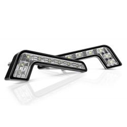 2x Barres Feu de jour + Clignotant LED - L-Type Mercedes - Universel - Version Claire DRL