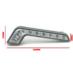 Tagfahrlichtleisten + LED-Blinker – L-Typ Mercedes – Universal – klare Version DRL