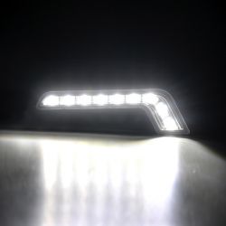 2x Barres Feu de jour + Clignotant LED - L-Type Mercedes - Universel - Version Claire DRL
