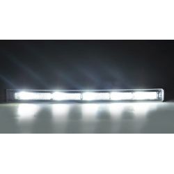 2x VW-T5 523HP® Barras de luces LED de circulación diurna universales - Versión transparente - 10W - 5500K - automóvil
