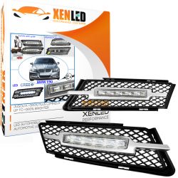 2x LED bumper daytime running lights BMW E90 E91 series 3 (05-08) - 10W Homologated - CANBUS