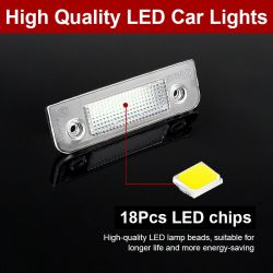 License plate lighting LED module pack for Ford Mondeo MK II (96-00) / Fiesta V / Fusion - Clear Version
