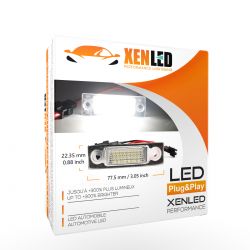 Pack Módulos de iluminación de matrícula LED VW Sharan 1 / Seat Alhambra 1 / Ford Galaxy / Skoda Ocativa - Matrícula